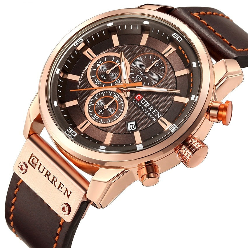 RELOJ DE LUJO CON CORREA DE PIEL
