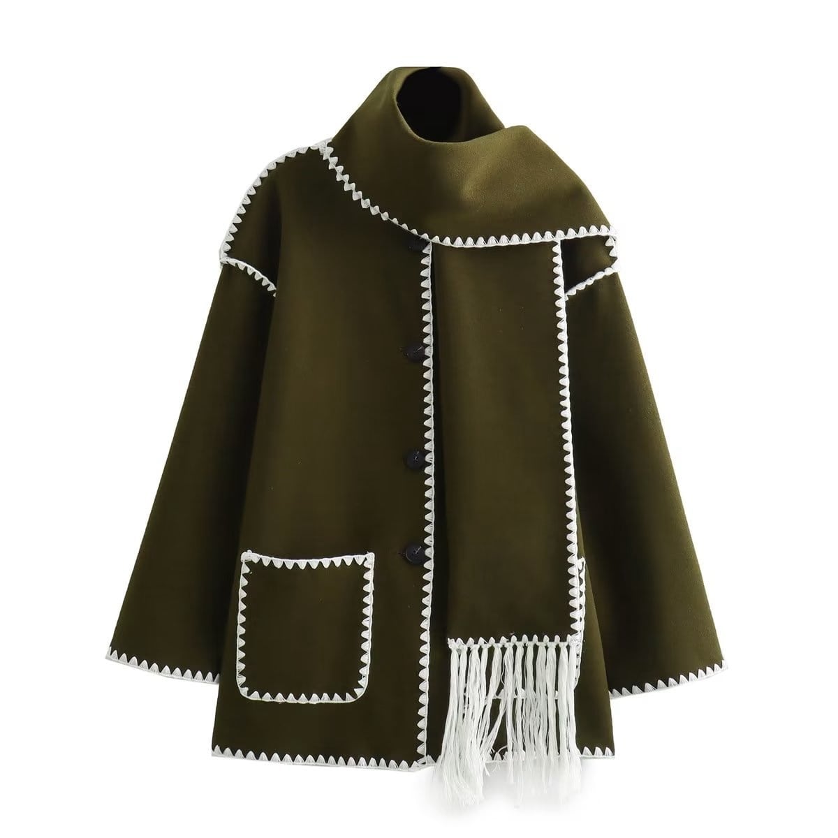 Federica™ – Kuscheliger Mantel aus Wolle und Baumwolle