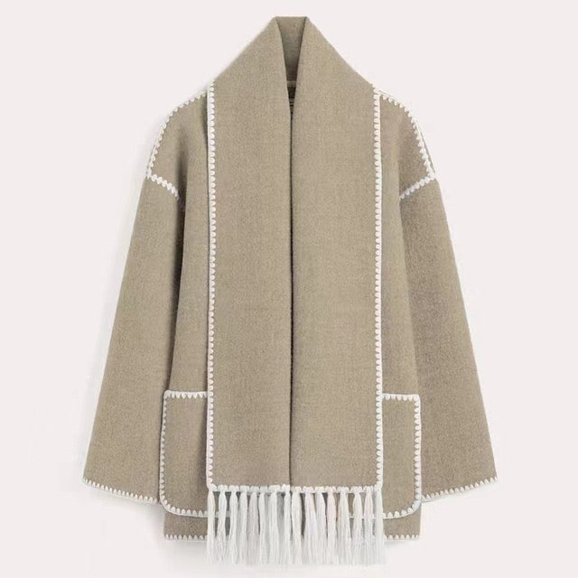 Federica™ – Kuscheliger Mantel aus Wolle und Baumwolle
