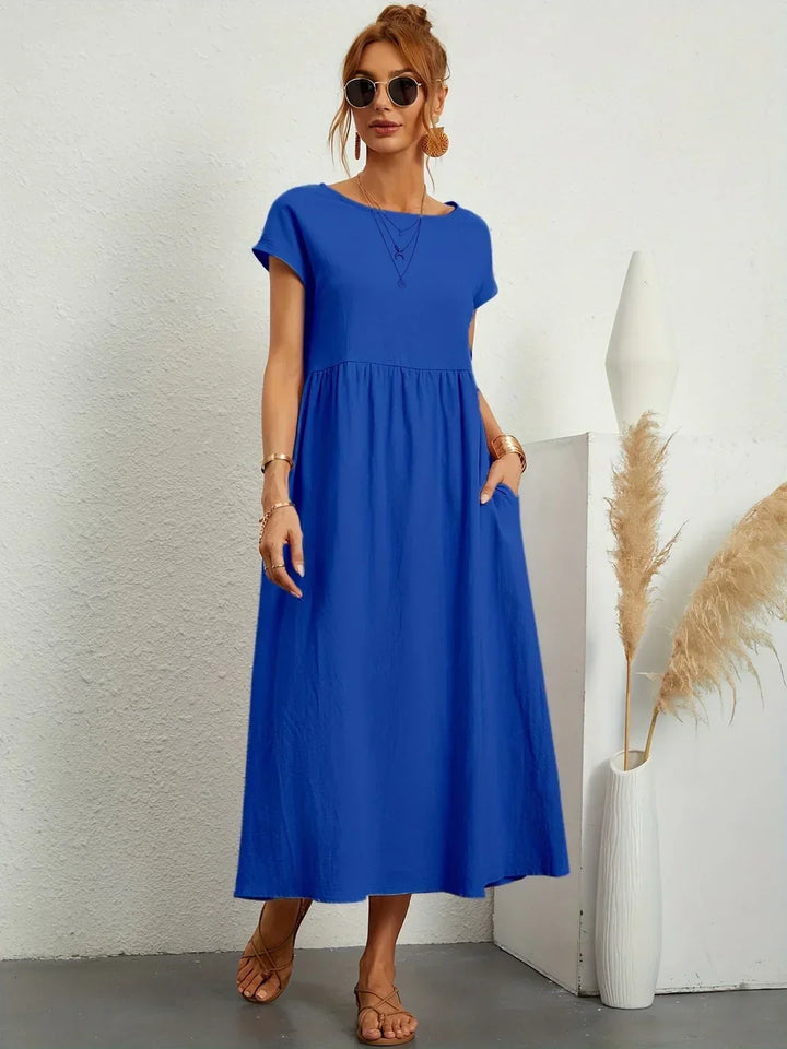 GABRIELA™ — VESTIDO MEDIO FLUIDO DE ELEGANCIA ATEMPORAL