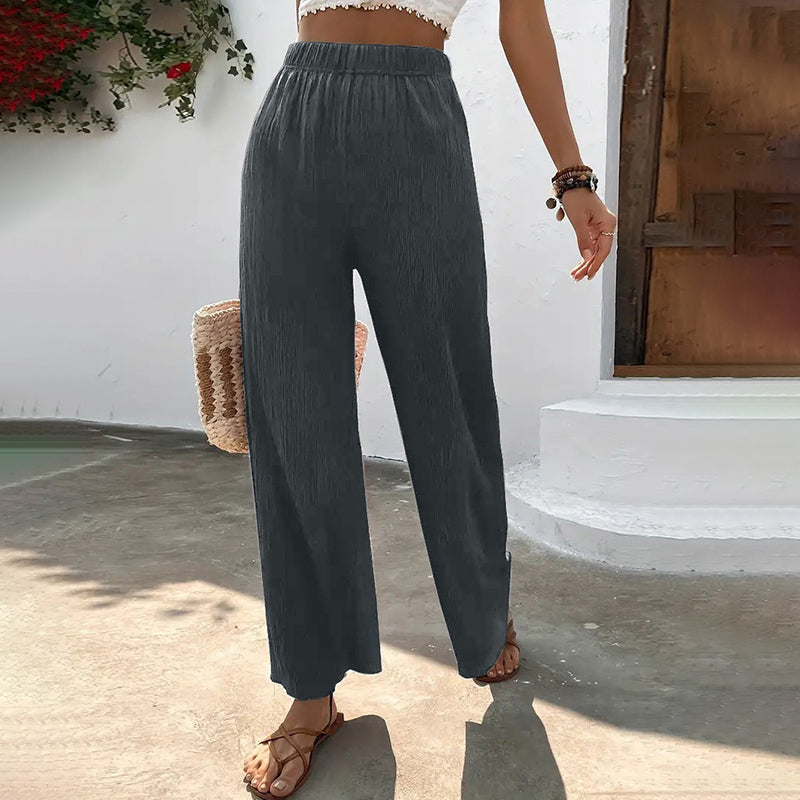 PANTALONES INFORMALES DE PIERNA ANCHA