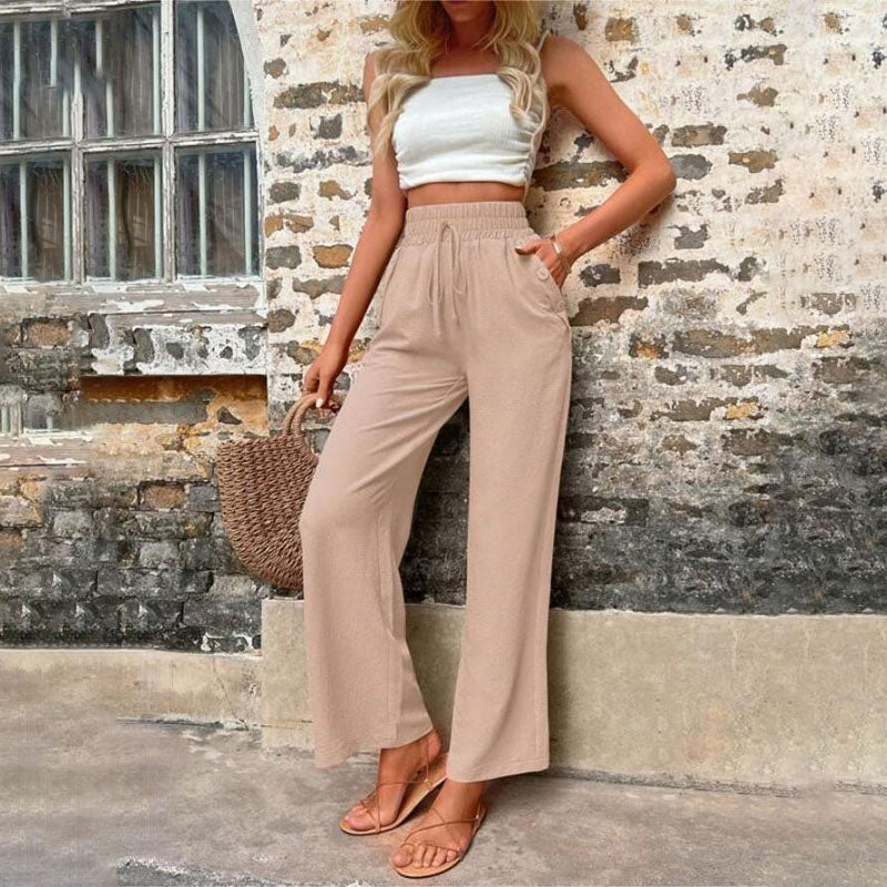 PANTALONES INFORMALES DE COLOR LISO