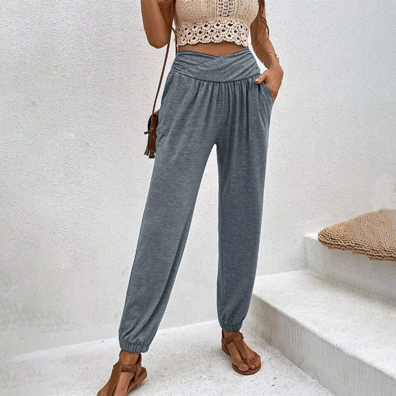 PANTALONES INFORMALES DE COLOR LISO