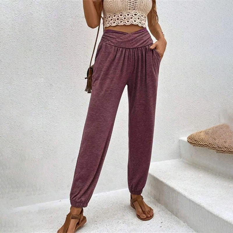 PANTALONES INFORMALES DE COLOR LISO