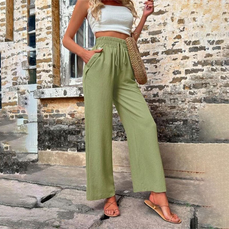 PANTALONES INFORMALES DE COLOR LISO