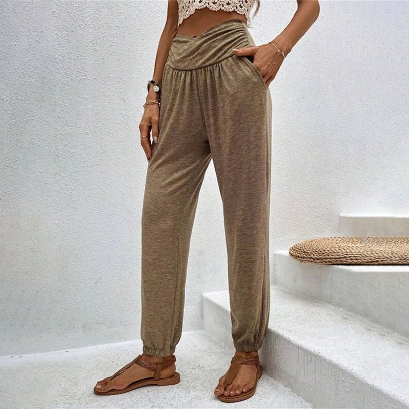 PANTALONES INFORMALES DE COLOR LISO