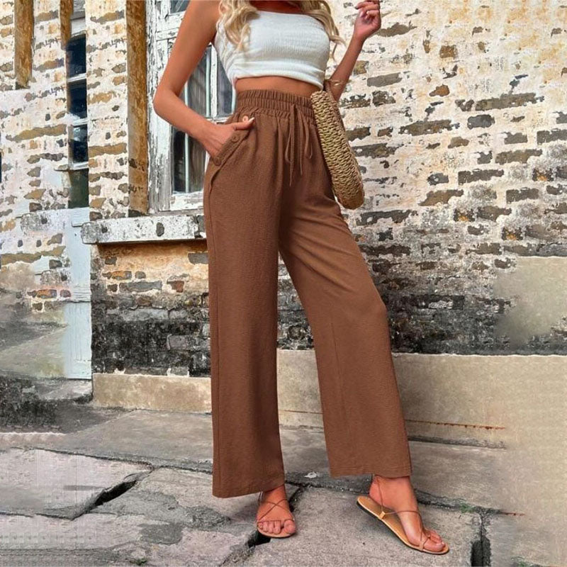 PANTALONES INFORMALES DE COLOR LISO