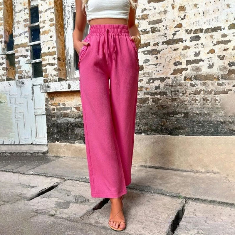 PANTALONES INFORMALES DE COLOR LISO