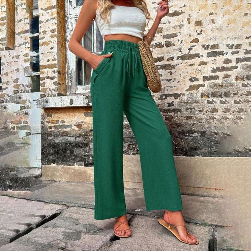 PANTALONES INFORMALES DE COLOR LISO