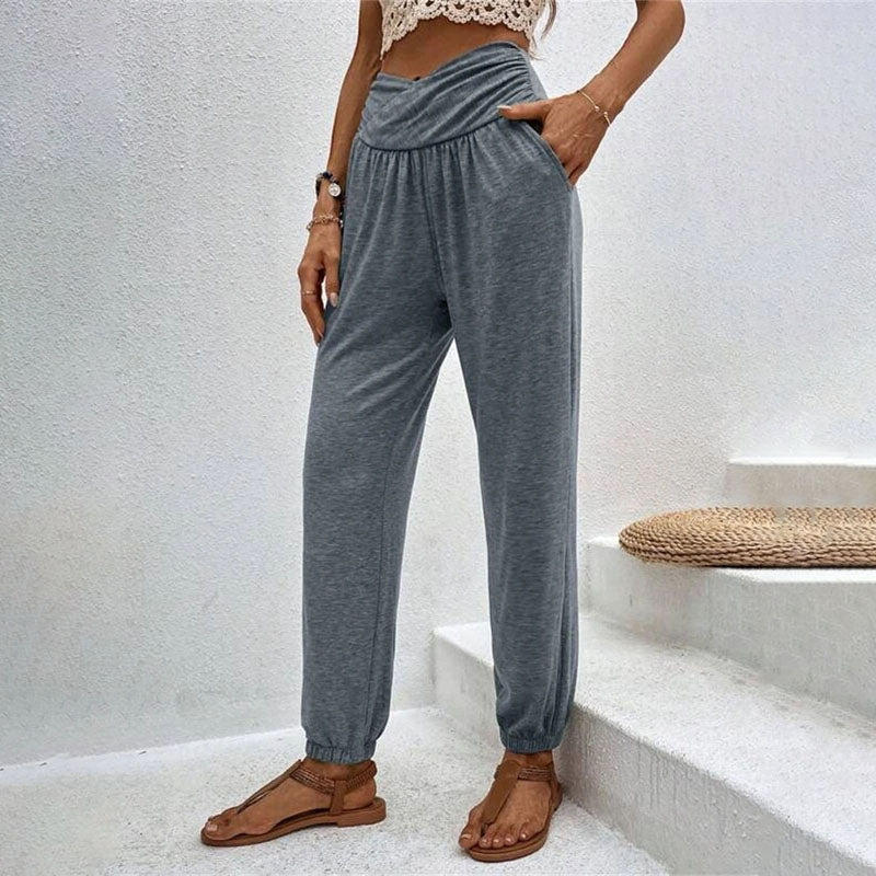 PANTALONES INFORMALES DE COLOR LISO
