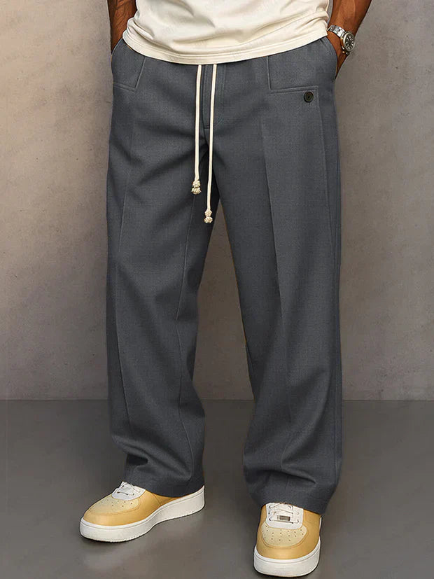 PANTALÓN ELEGANTE CON CORDÓN AJUSTABLE
