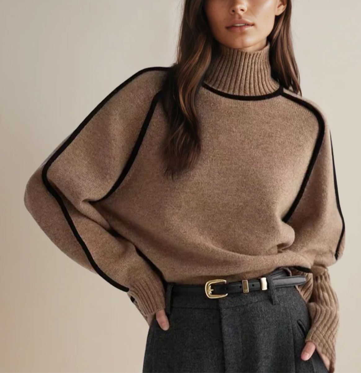 MARÍA - JERSEY DE CUELLO ALTO ESSENTIAL