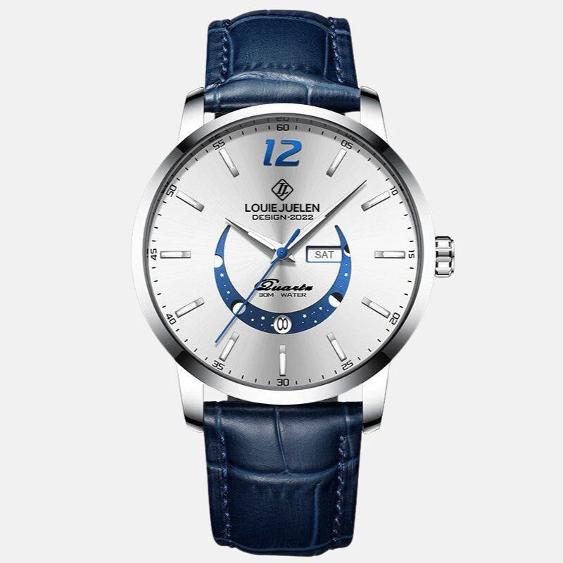 ELEGANTE RELOJ CON FASE LUNAR