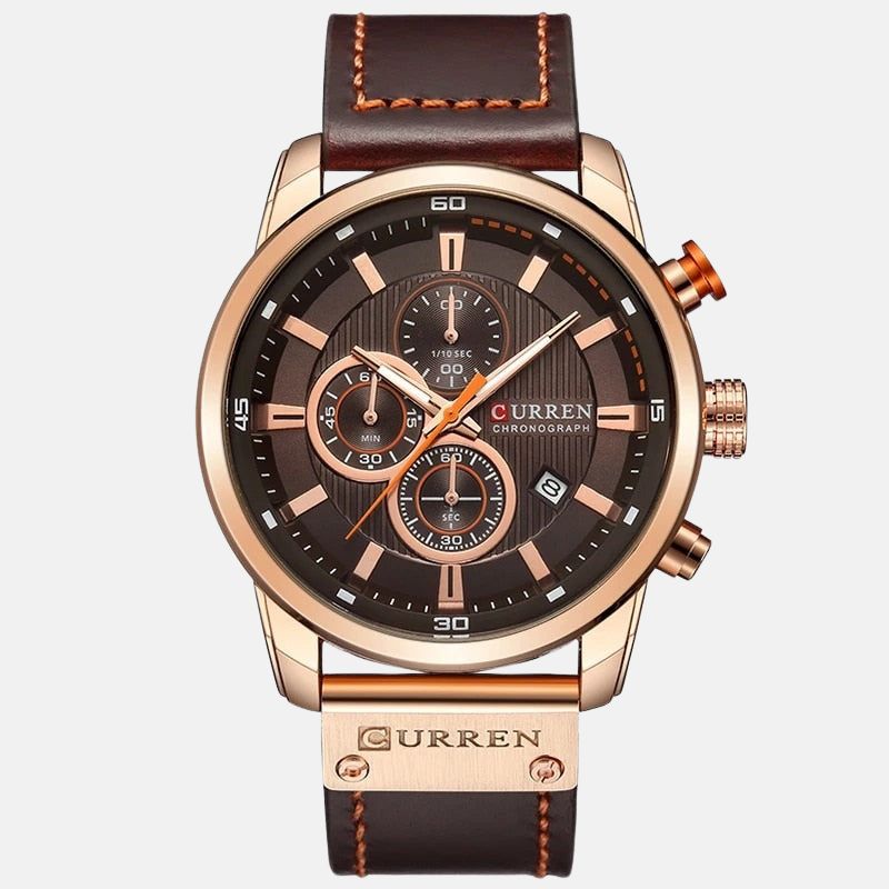 RELOJ DE LUJO CON CORREA DE PIEL