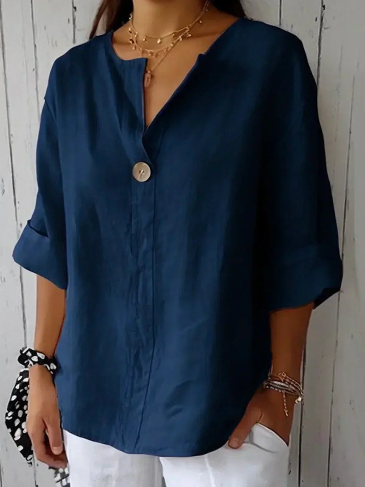 BLUSA CÓMODA Y ELEGANTE PARA MUJER