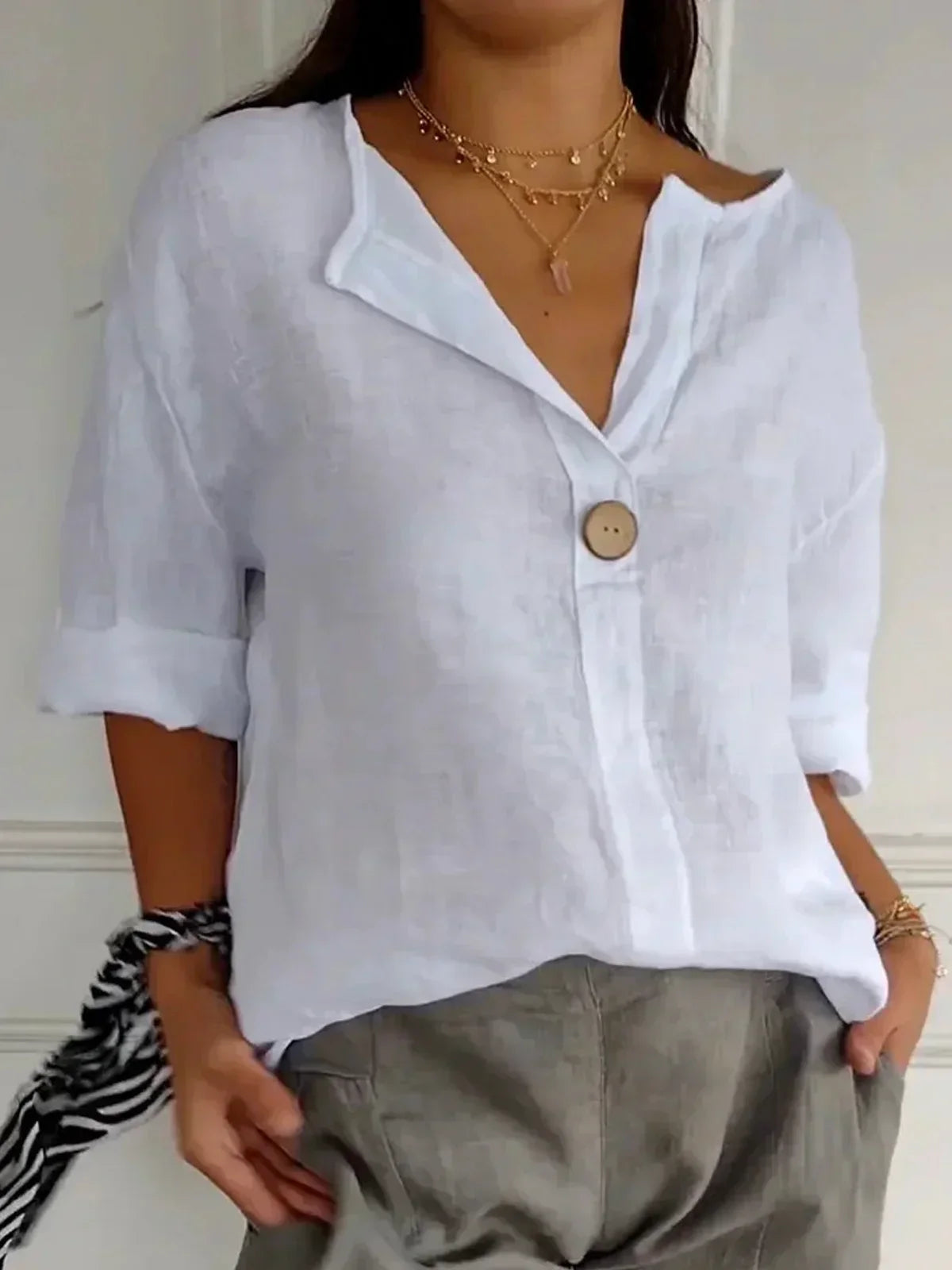 BLUSA CÓMODA Y ELEGANTE PARA MUJER