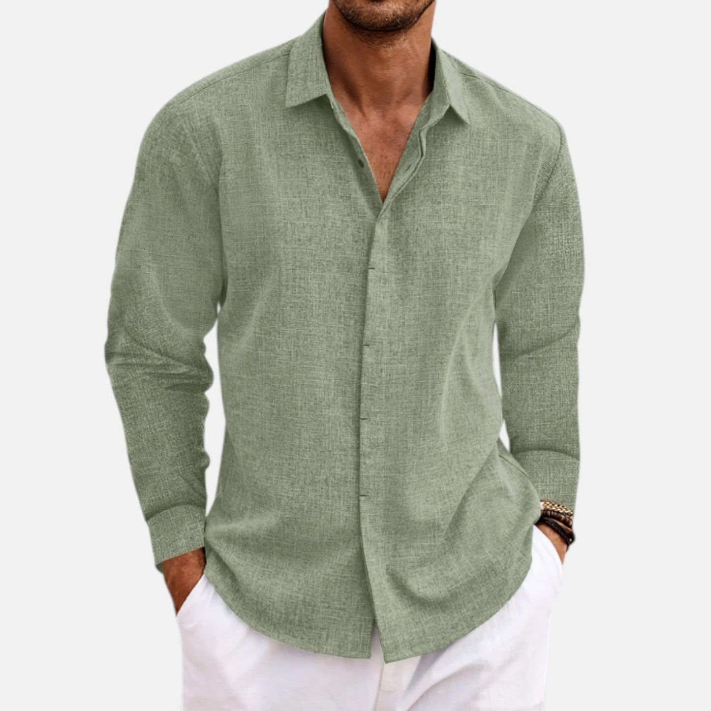 CAMISA CLÁSICA DE LINO GIANCARLO
