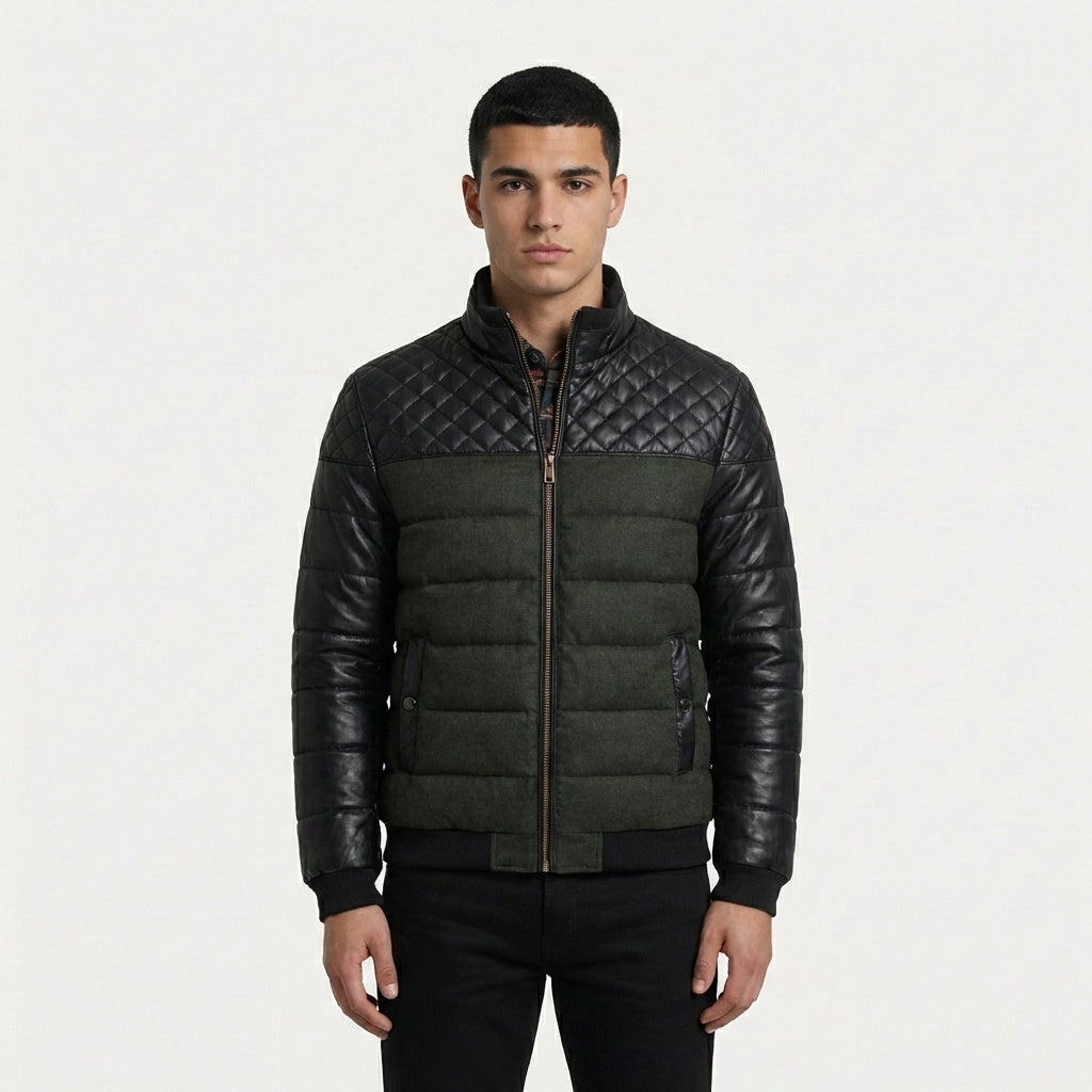 CHAQUETA ACOLCHADA DE LUJO HOMBRE