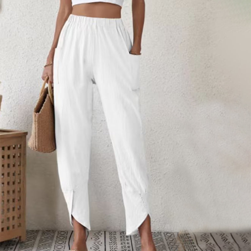 PANTALONES INFORMALES DE COLOR LISO