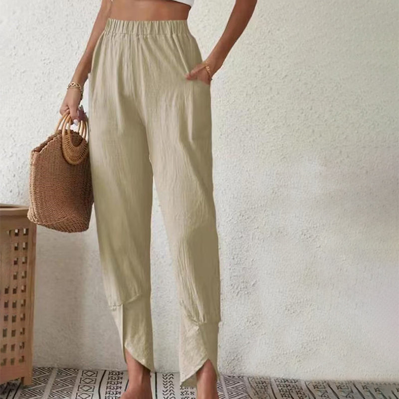 PANTALONES INFORMALES DE COLOR LISO