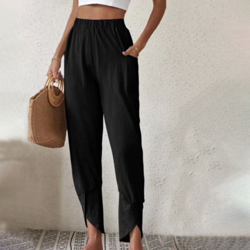 PANTALONES INFORMALES DE COLOR LISO